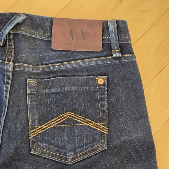 Armani Exchange Dark Low Rise Jeans Size 4 Reg Womens - Picture 7 of 7